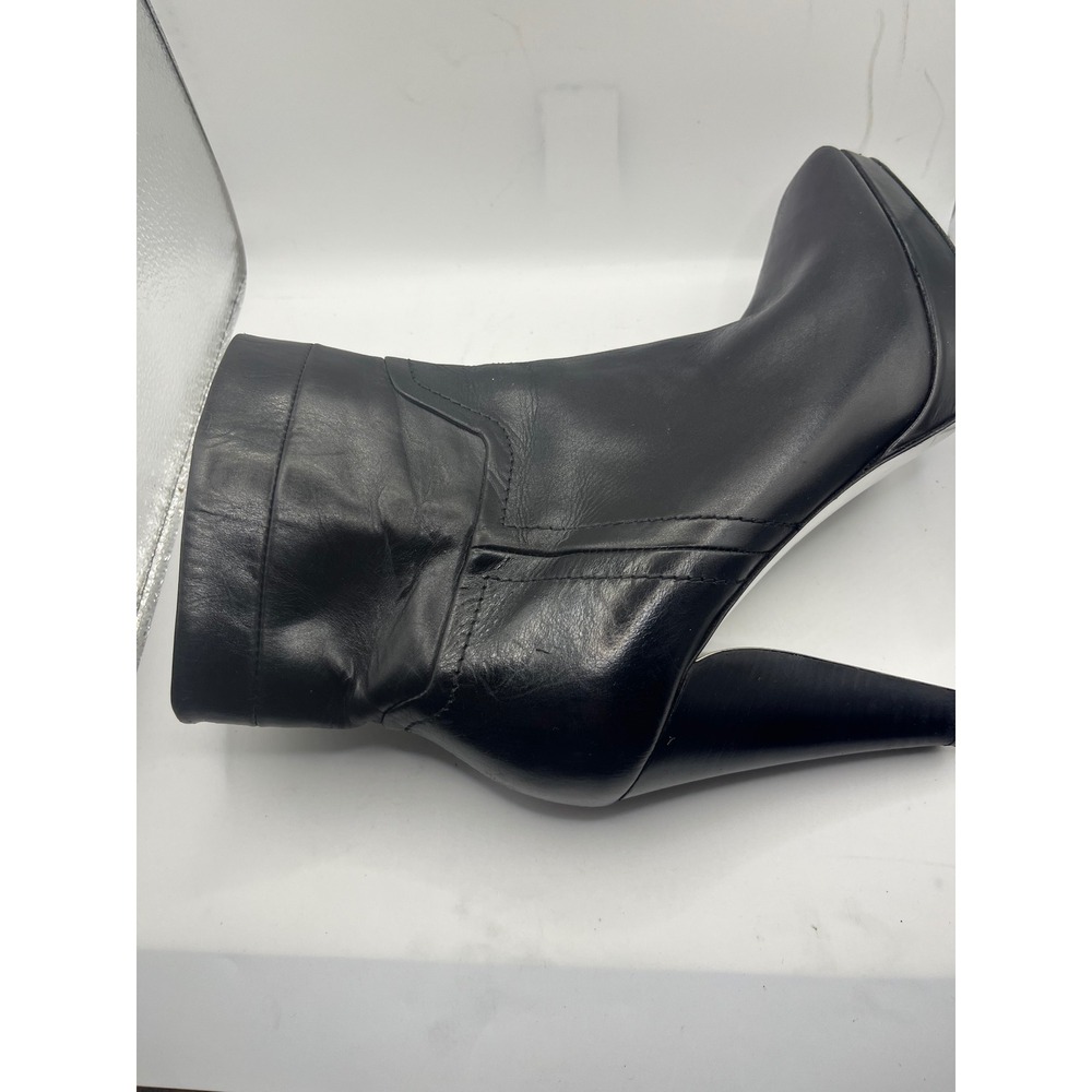 Donald Pliner Black Leather Platform Stiletto‎ Ankle Boots Women's Size 7M - Picture 7 of 8